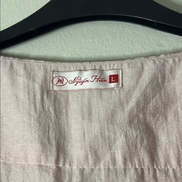 Pink Button-Up Women's Top - Picture 3 of 4